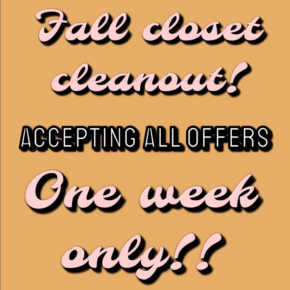 ONE WEEK ONLY